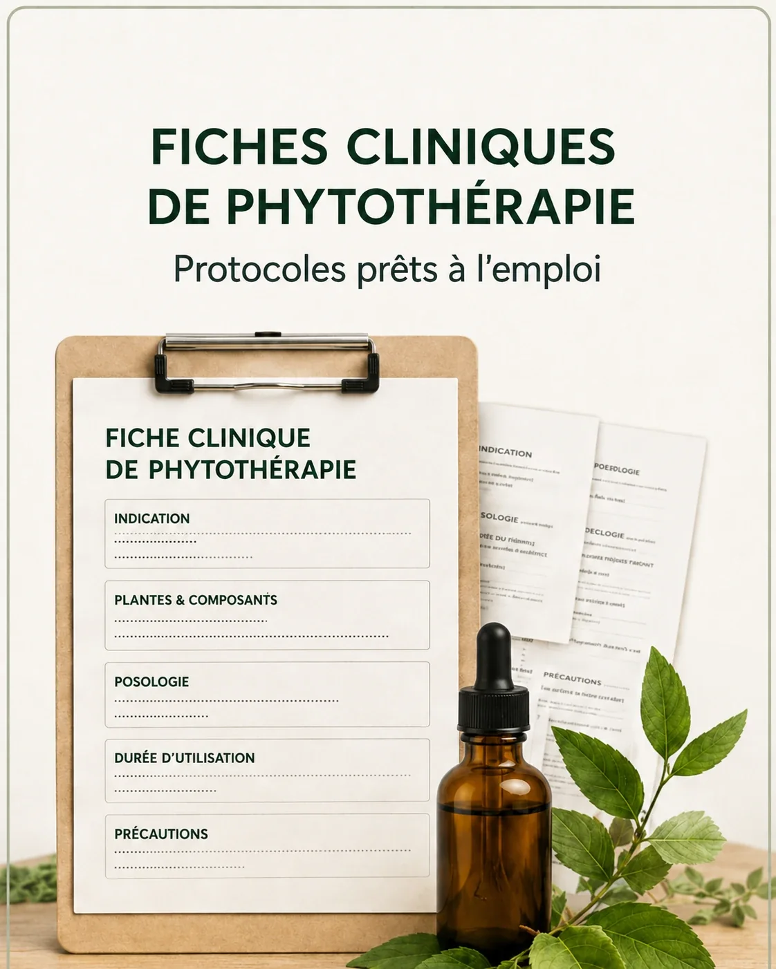 Fiches cliniques de phytothérapie